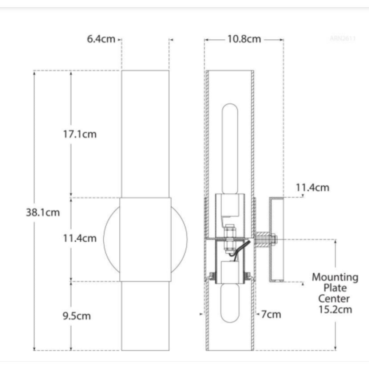 AERIN | Penz Cylindrical Wall Light