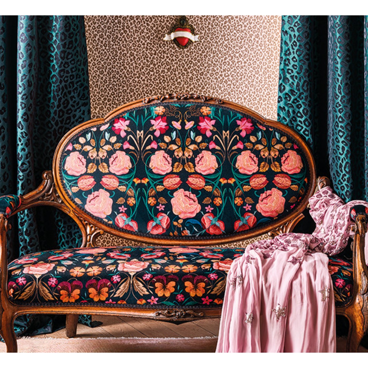 ROMO | Temperley London | Bonita Velvet Rosa