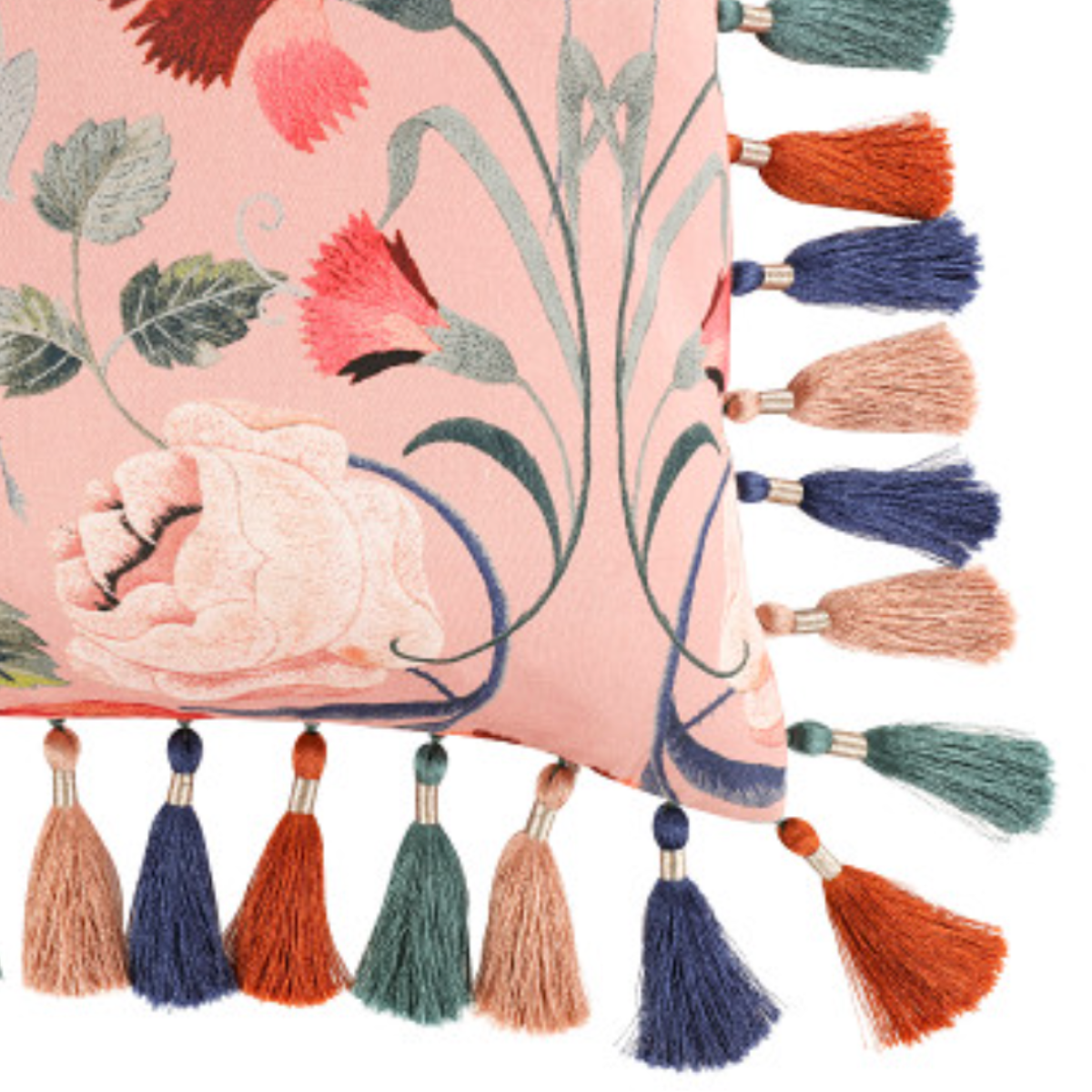 ROMO | Temperley London | Bonita 50cm Cushion Chateau Rose