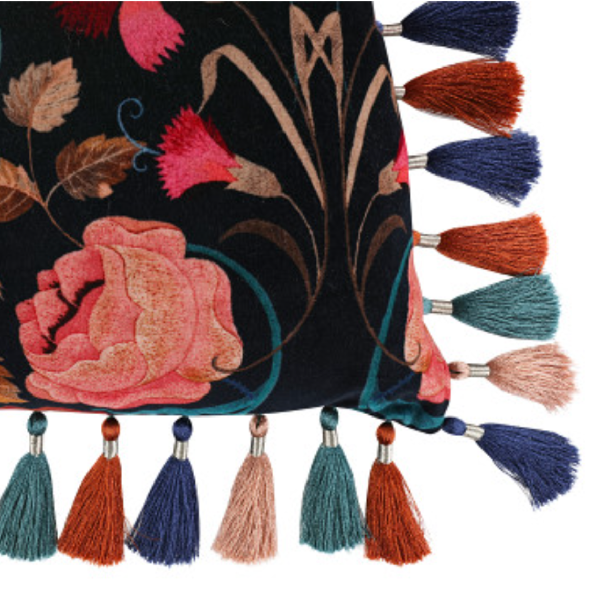 ROMO | Temperley London | Bonita Velvet 50cm Cushion Rosa
