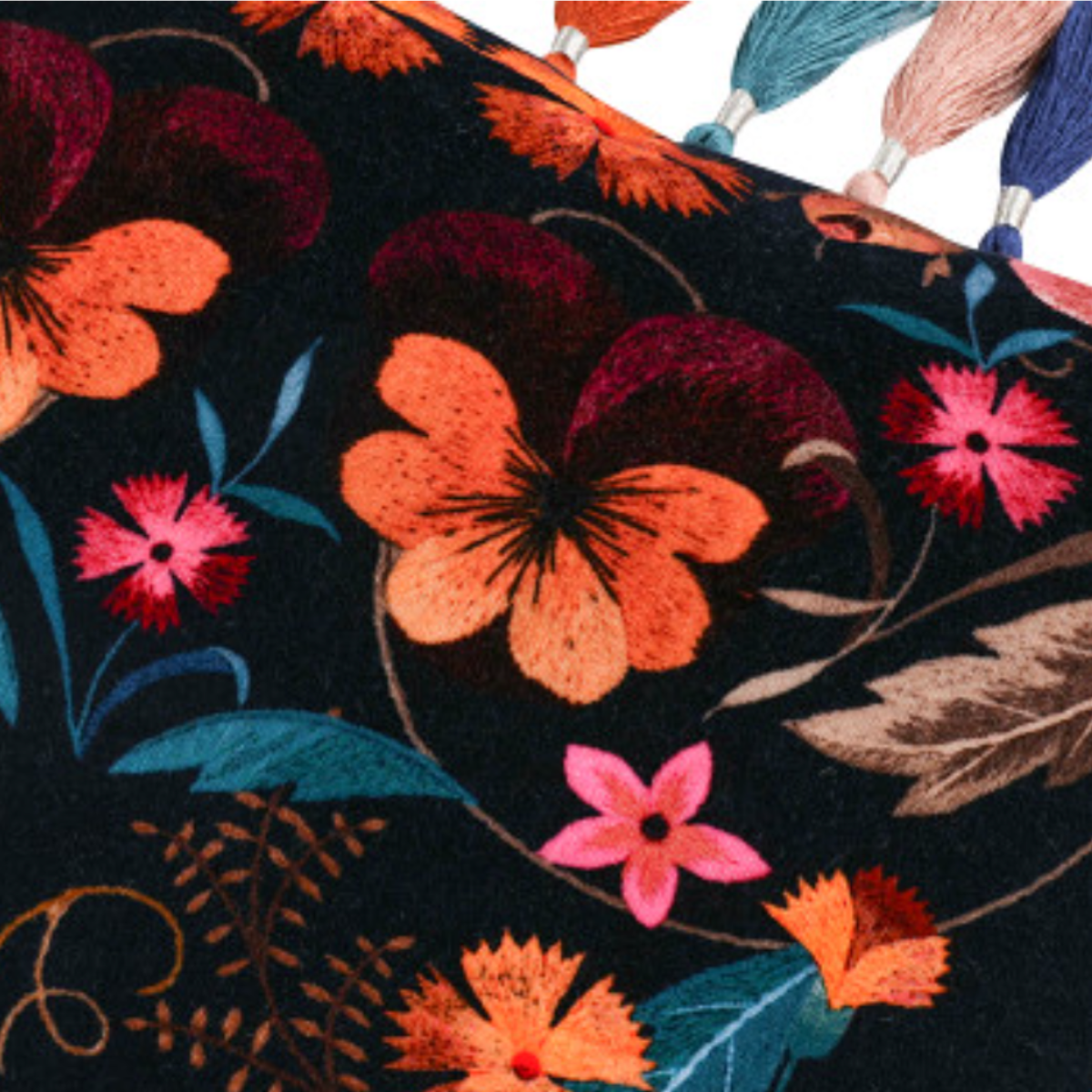 ROMO | Temperley London | Bonita Velvet 50cm Cushion Rosa