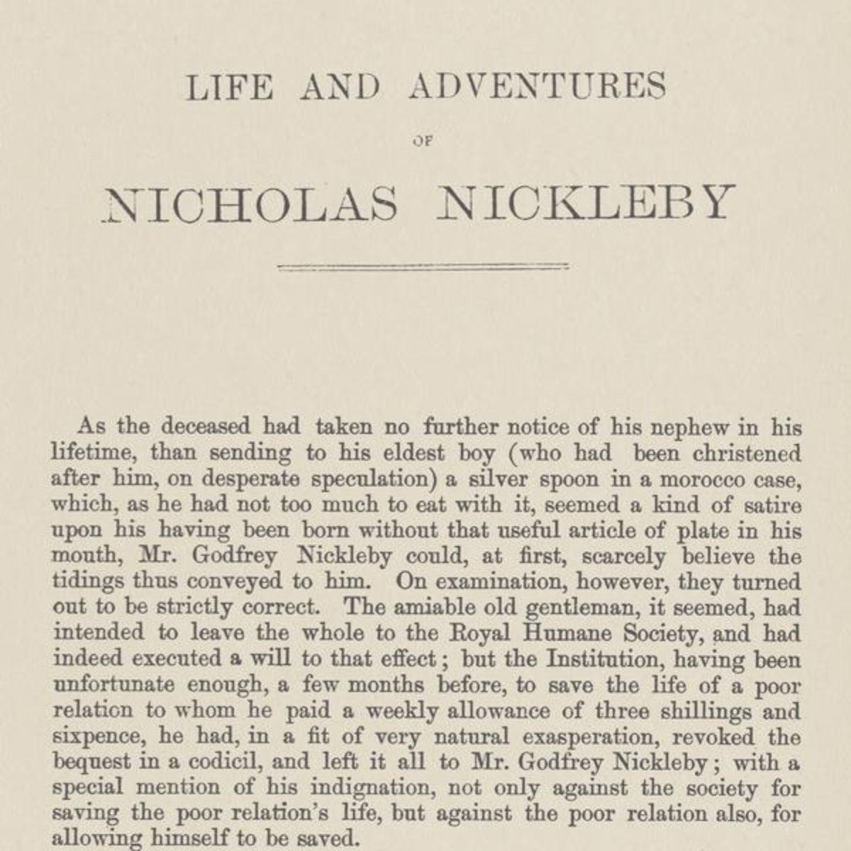 Andrew Martin | Nicholas Nickleby