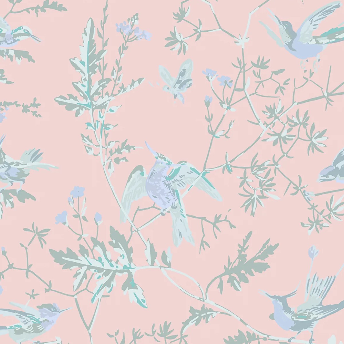 Cole & Son | Hummingbirds Silk