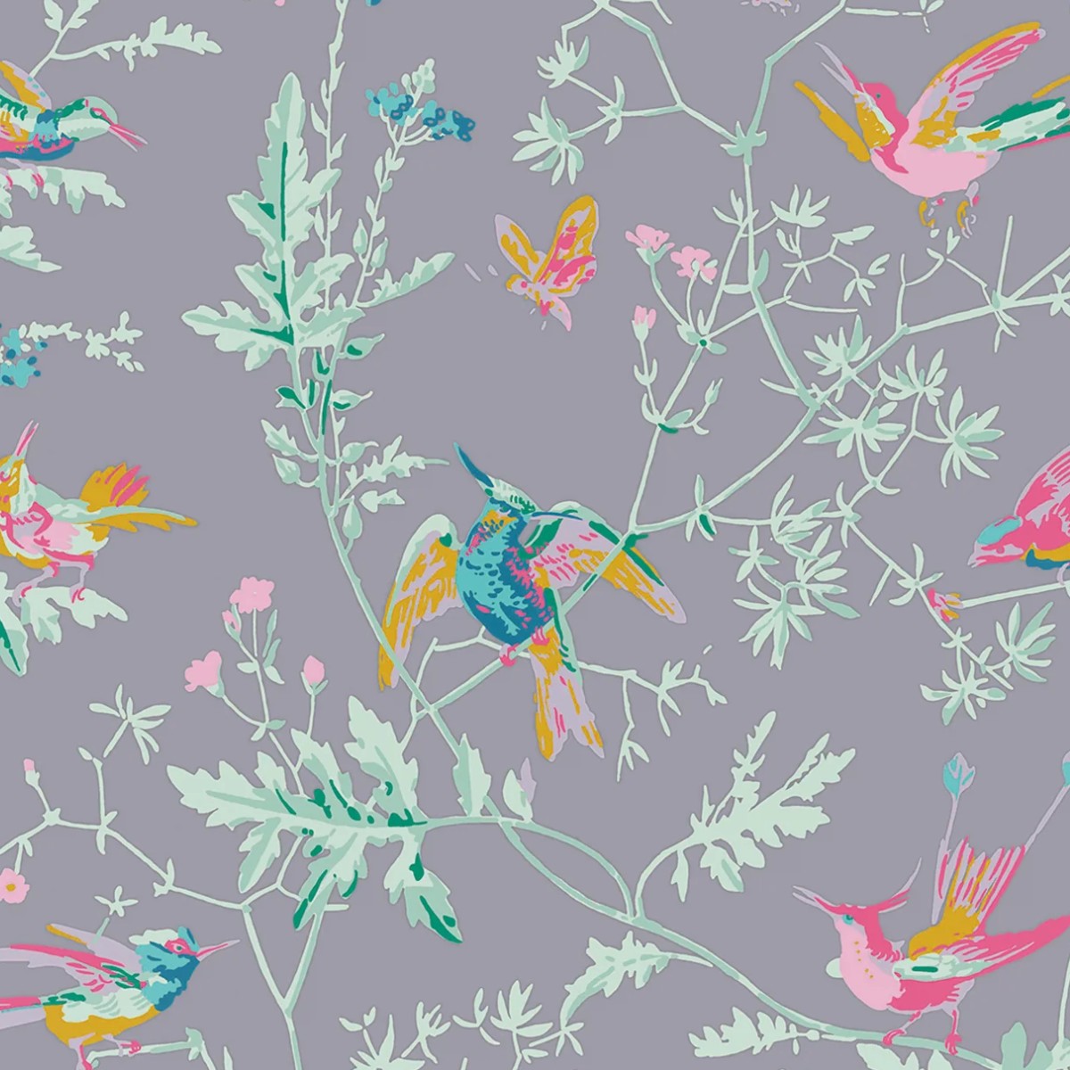 Cole & Son | Hummingbirds Silk