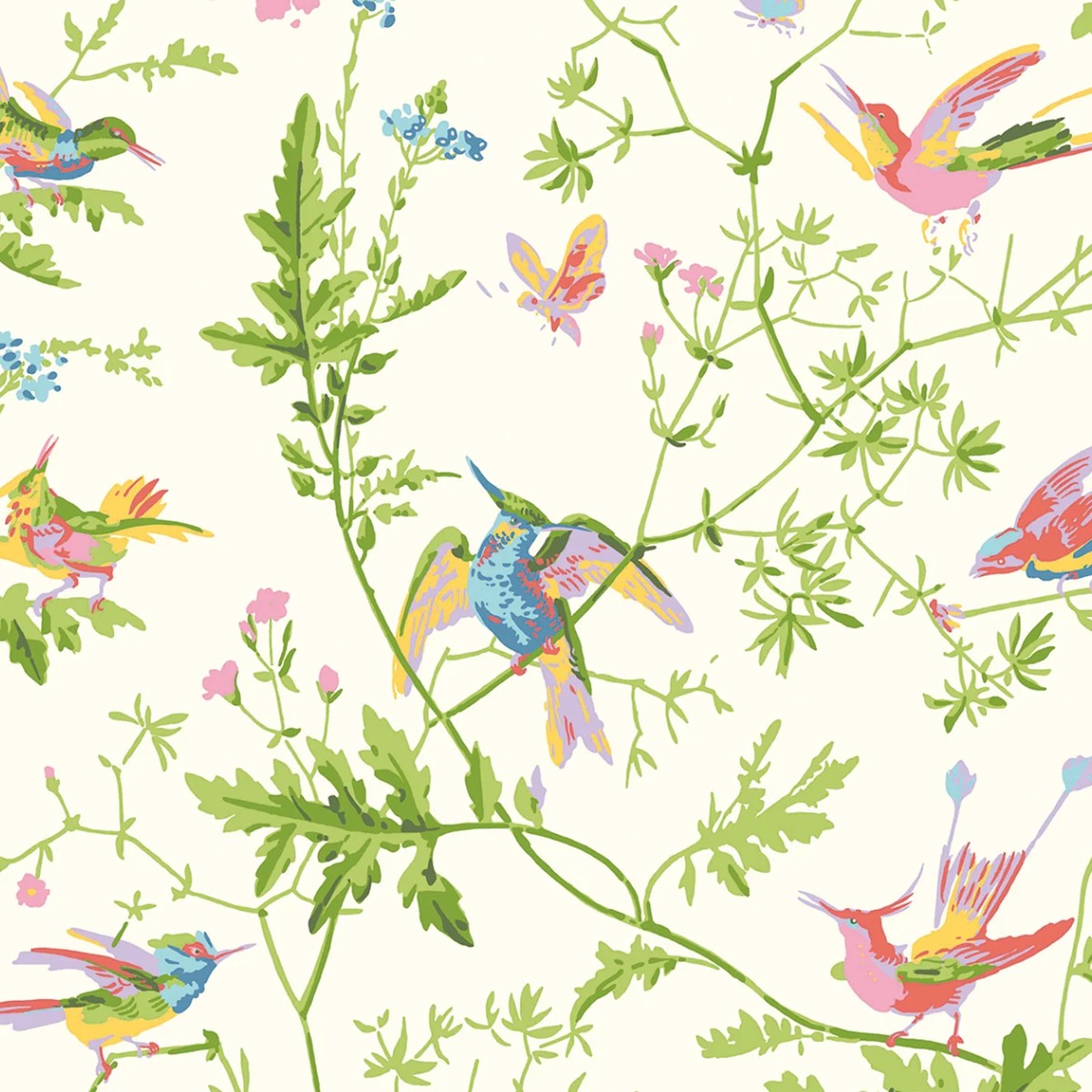 Cole & Son | Hummingbirds Silk