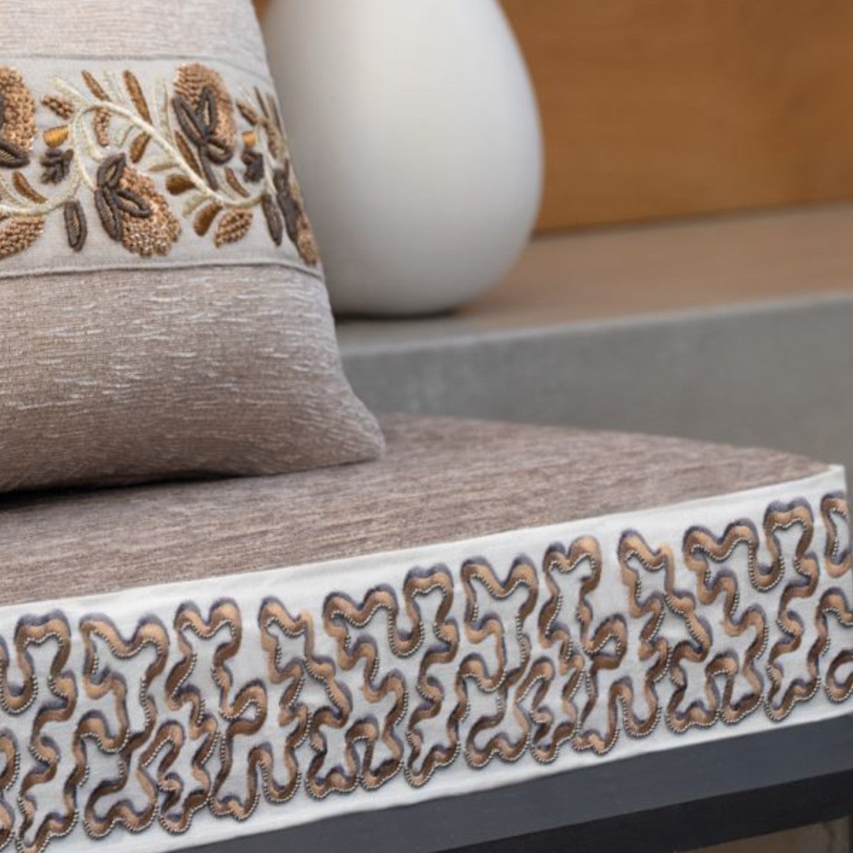Samuel and Sons | Nebula Beaded Border Topaz
