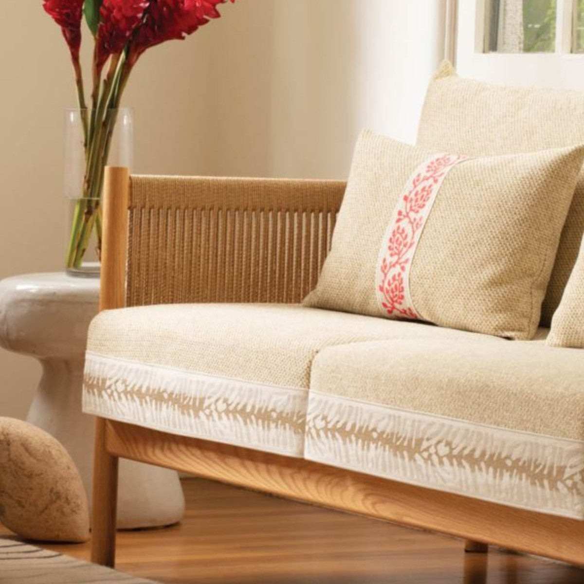Samuel and Sons | Tahiti Embroidered Border