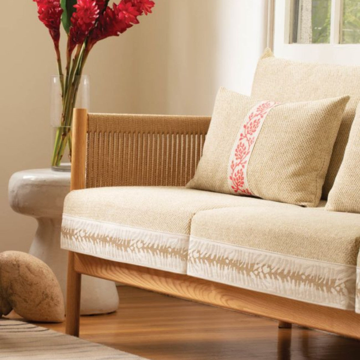 Samuel and Sons | Tahiti Embroidered Border