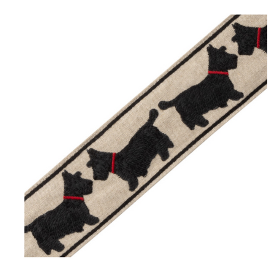Samuel and Sons | Scottie Embroidered Border