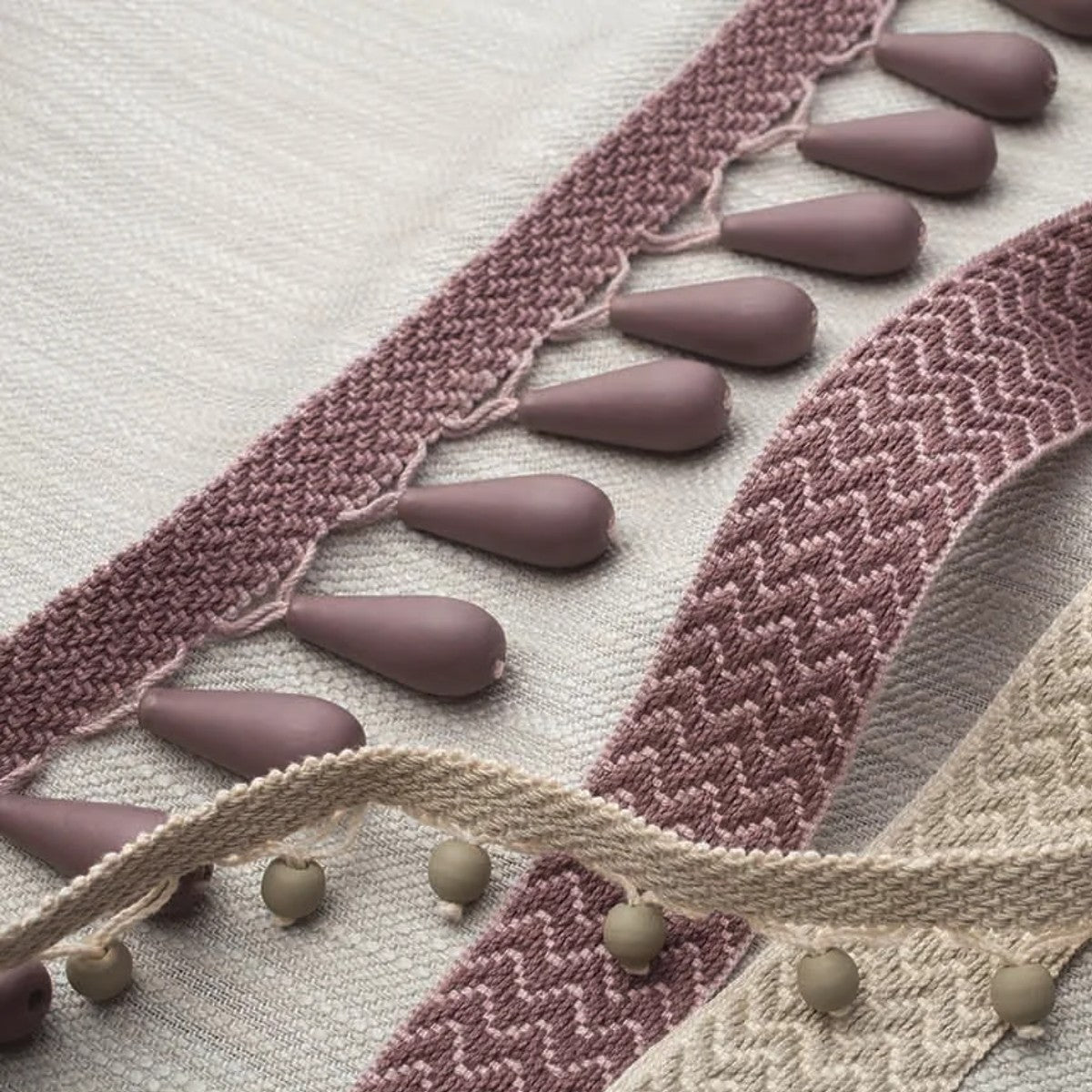 Samuel and Sons | Seychelles Wood Teardrop Fringe