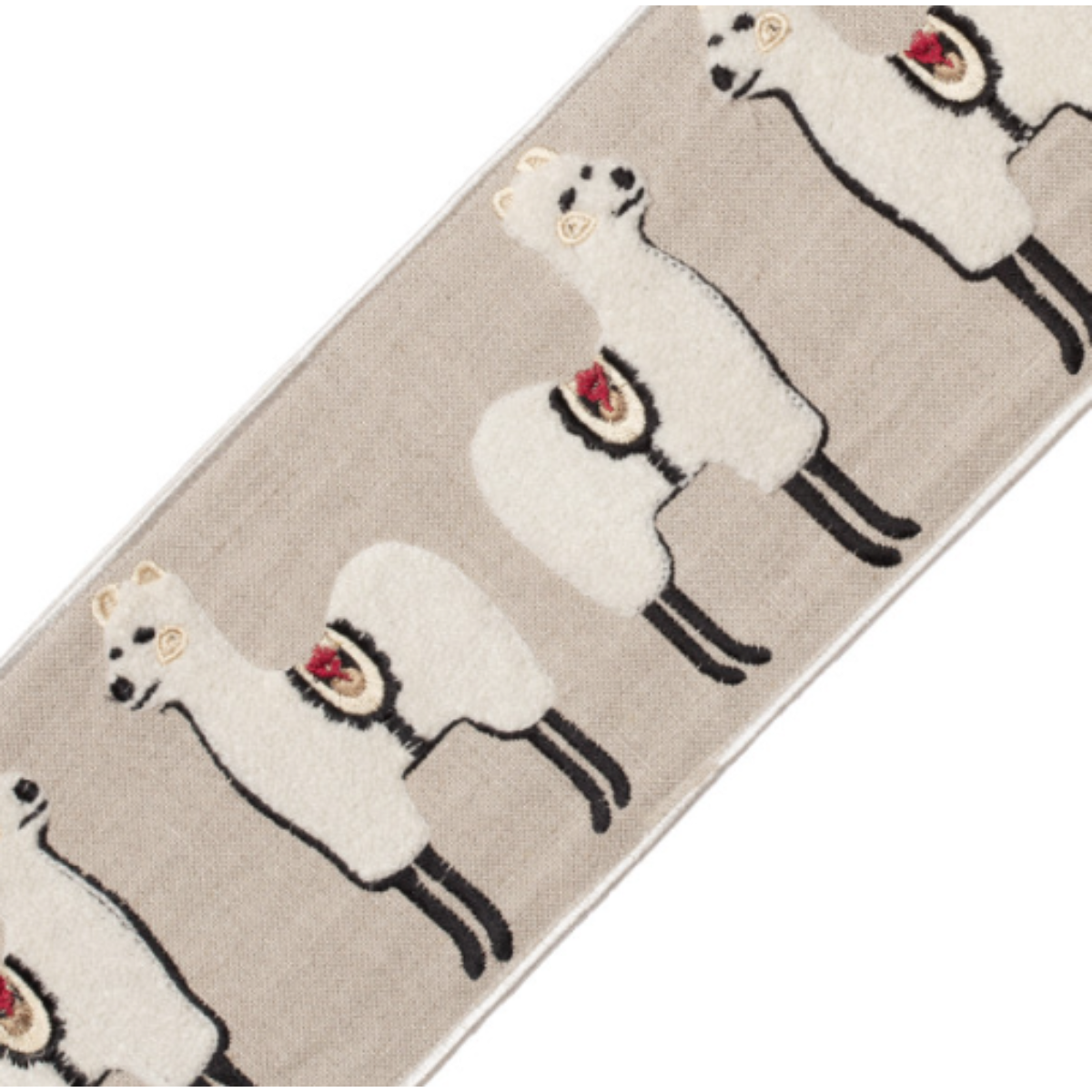Samuel and Sons | Linen Llama Border