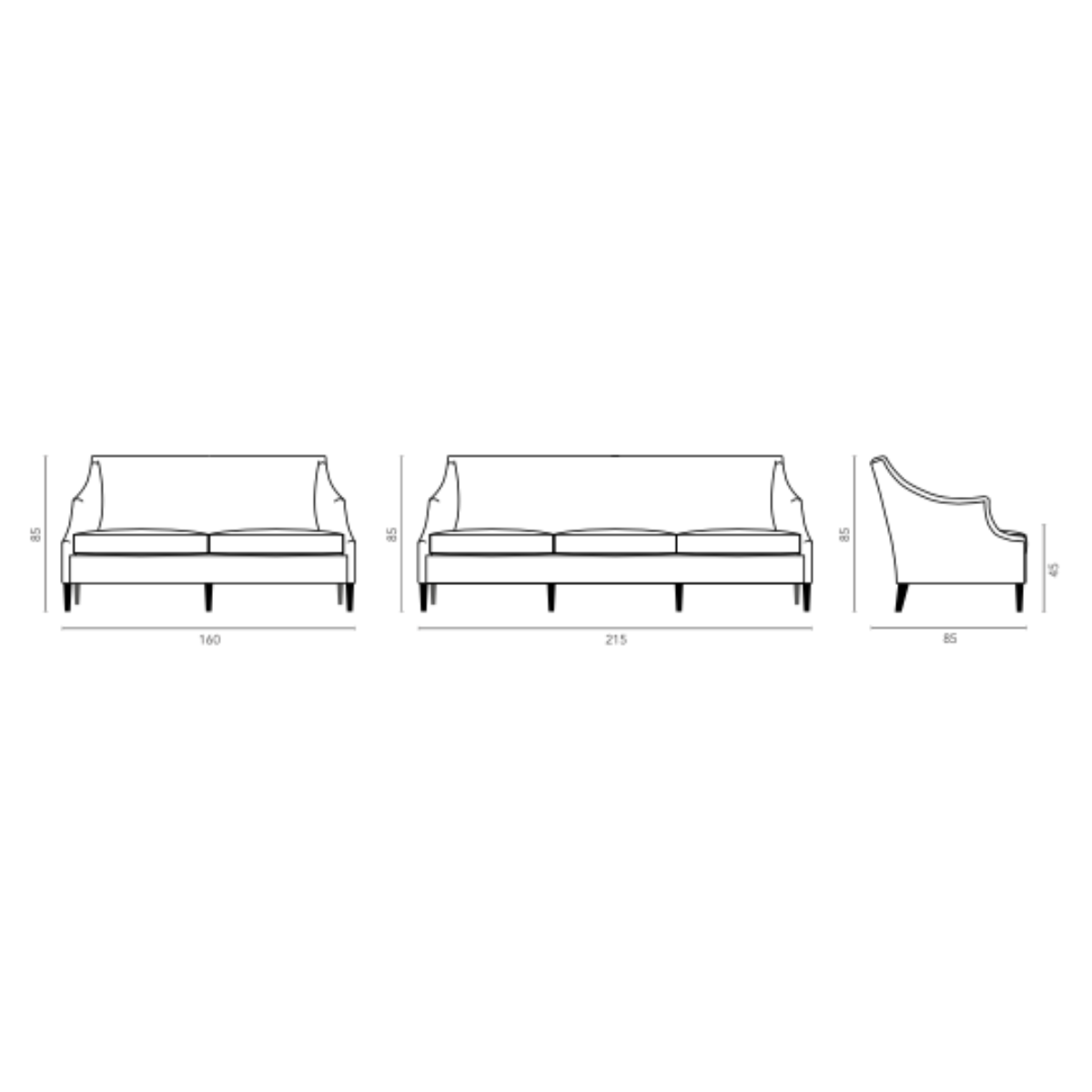 Nobilis | Canapé Saint-Simon Sofa