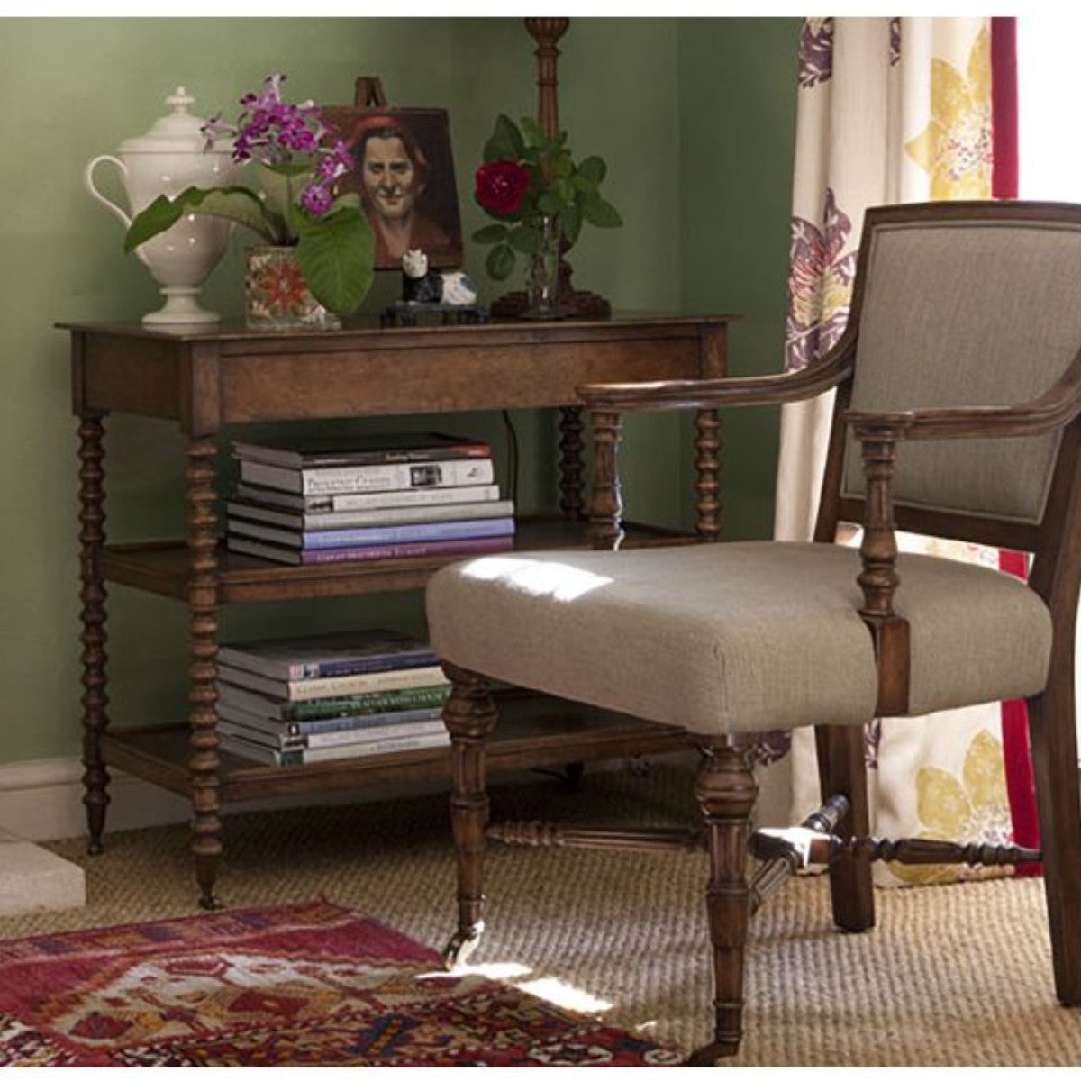 William Yeoward | Tormarton End Table Grey Fruitwood