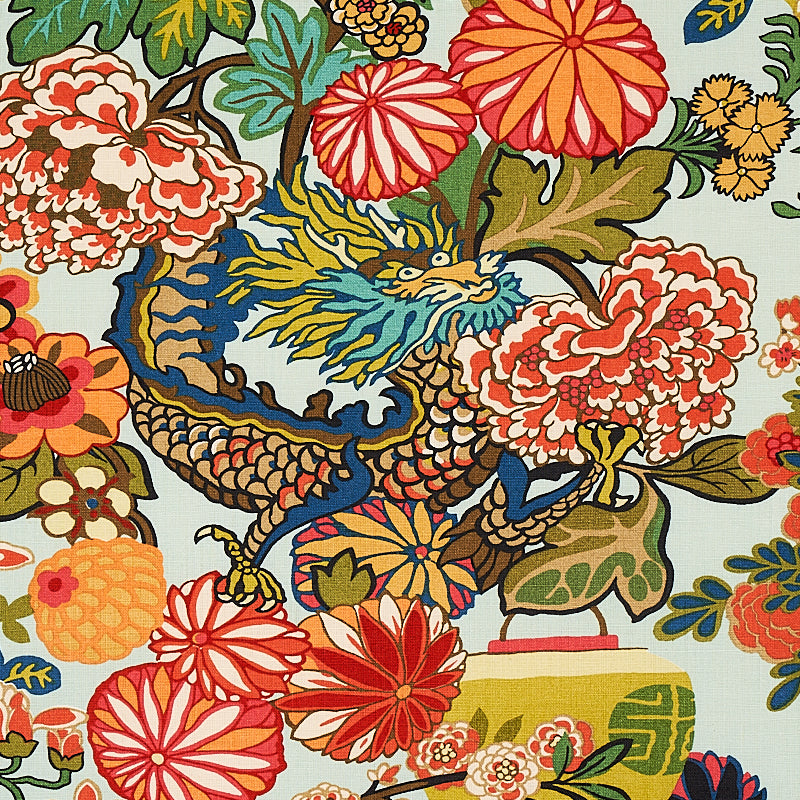 Schumacher | Chiang Mai Dragon fabric - 173270