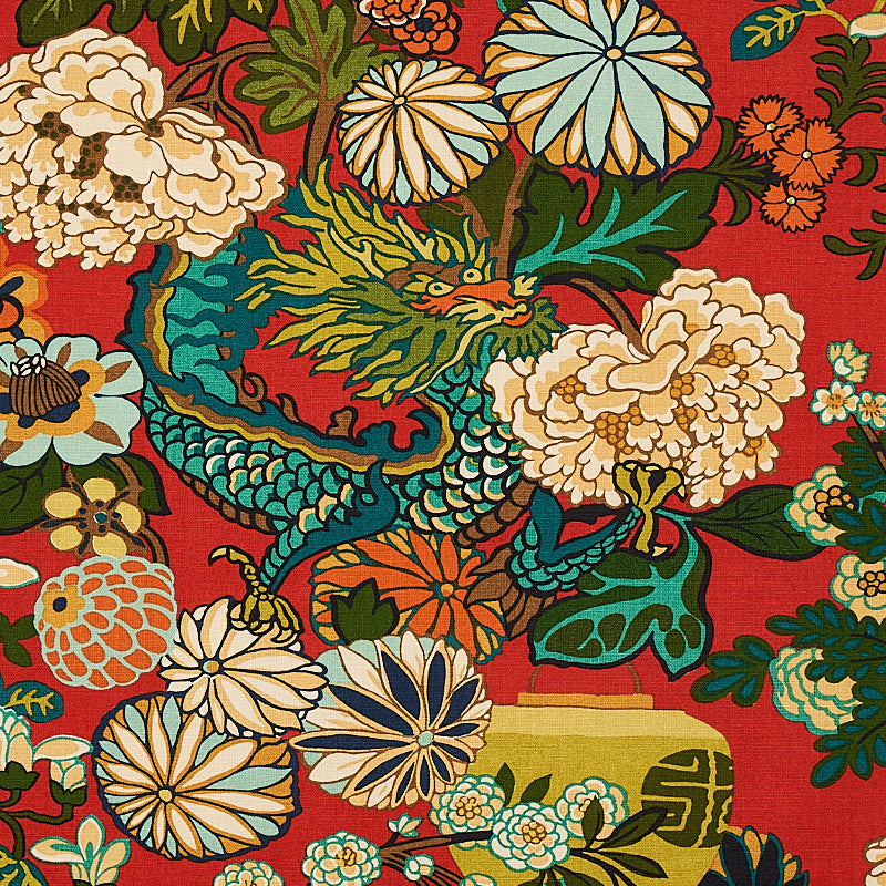 Schumacher | Chiang Mai Dragon fabric - 173271