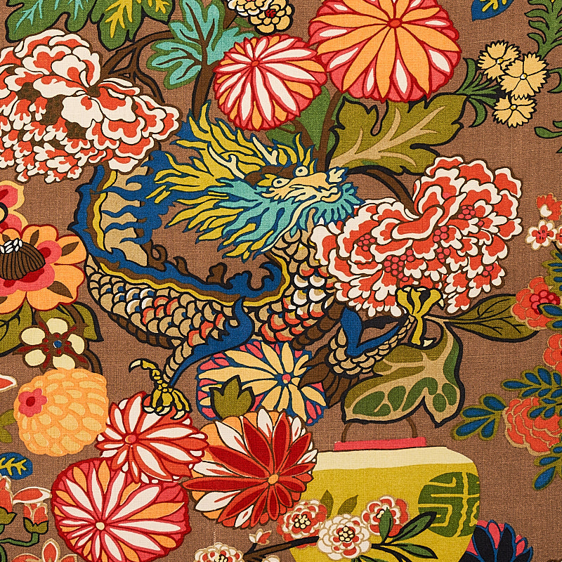 Schumacher | Chiang Mai Dragon fabric - 173274