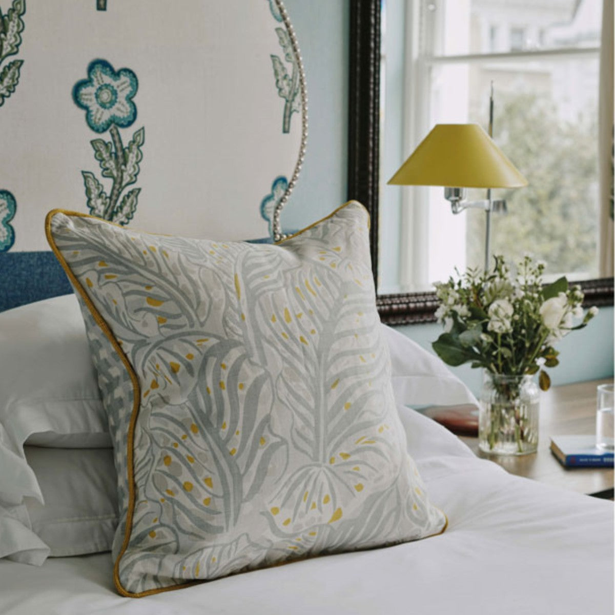 Christopher Farr Cloth | Mille Feuilles Pale Blue Cushion