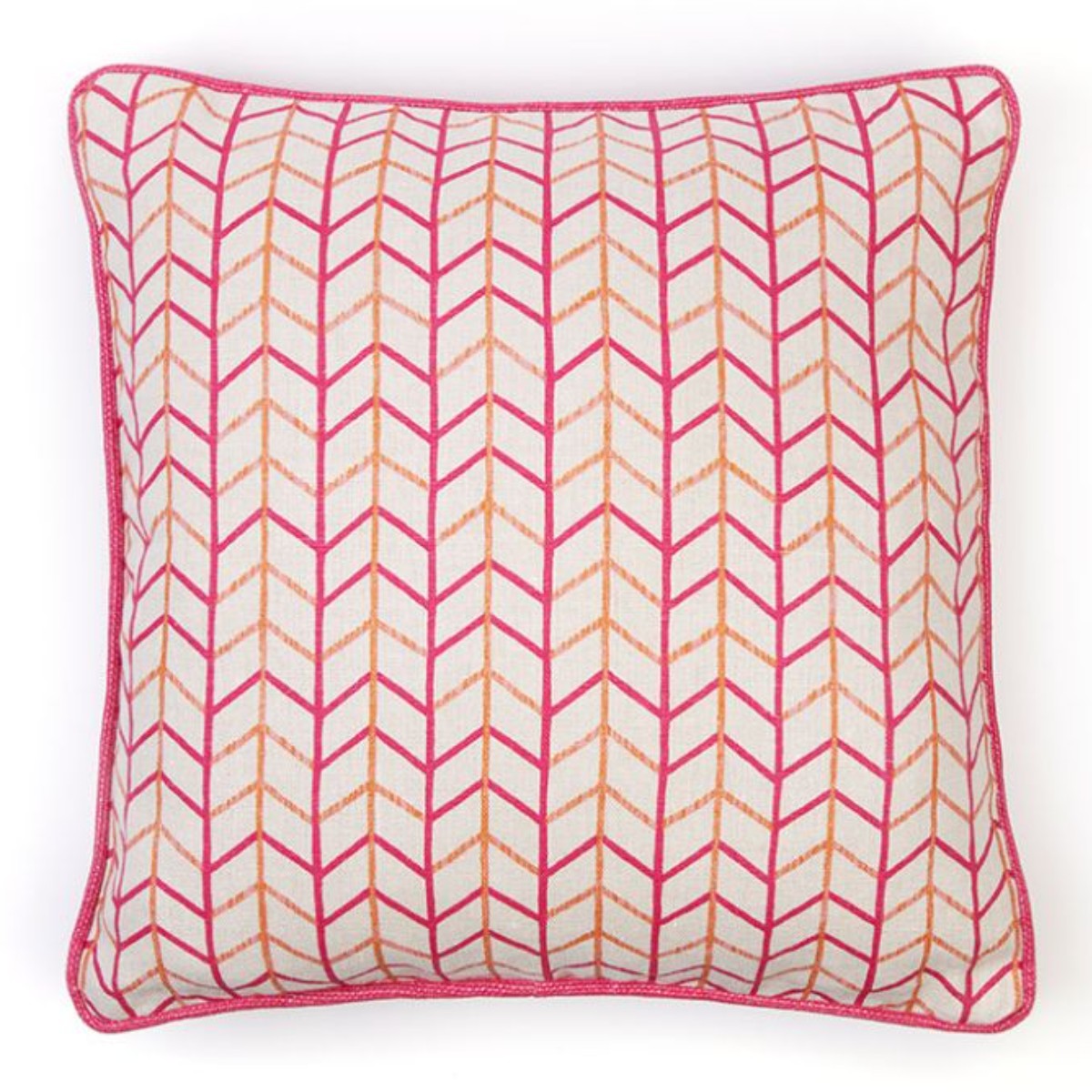 Christopher Farr Cloth |  Belge Reversible Cushion Hot Pink