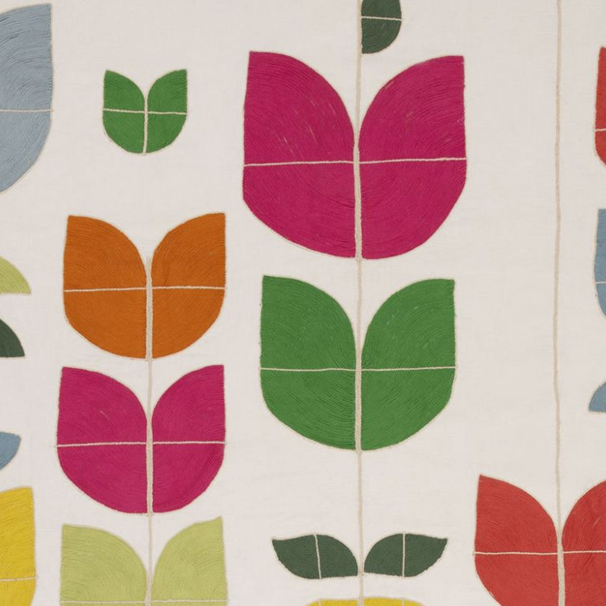 Christopher Farr Cloth | Happy Flowers Embroidered