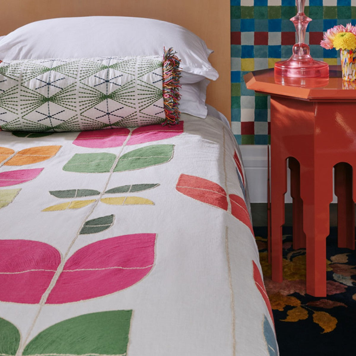 Christopher Farr Cloth | Happy Flowers Embroidered