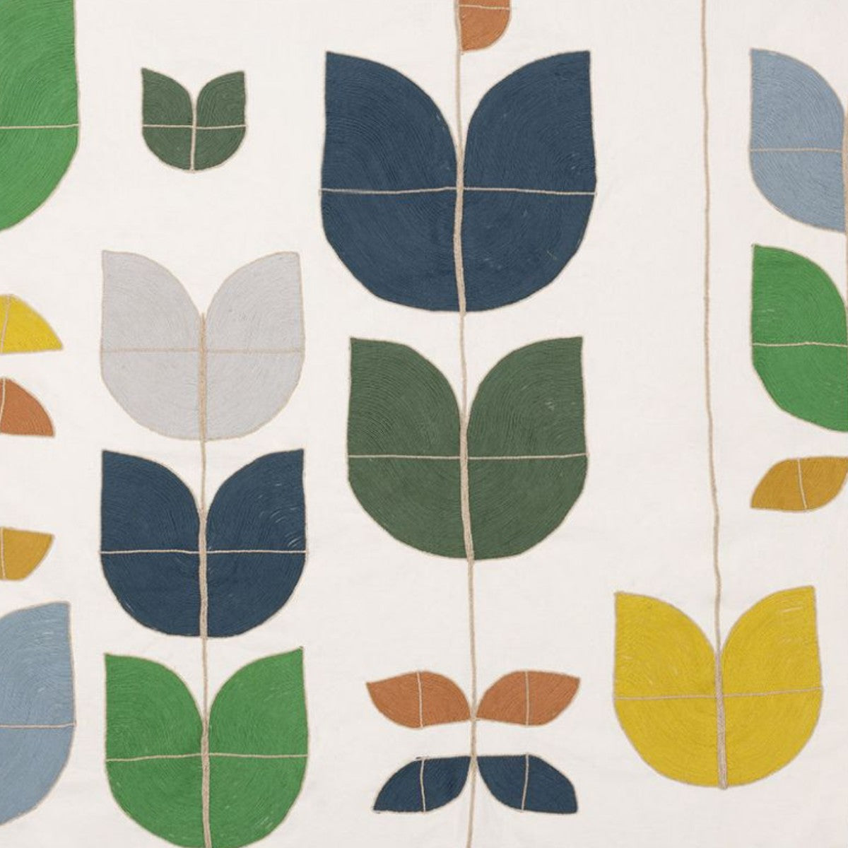 Christopher Farr Cloth | Happy Flowers Embroidered