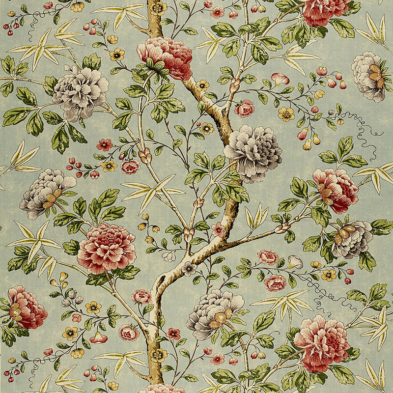 Schumacher | Mandarin Peony fabric - 173421