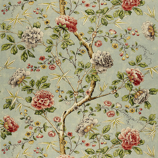 Schumacher | Mandarin Peony fabric - 173421