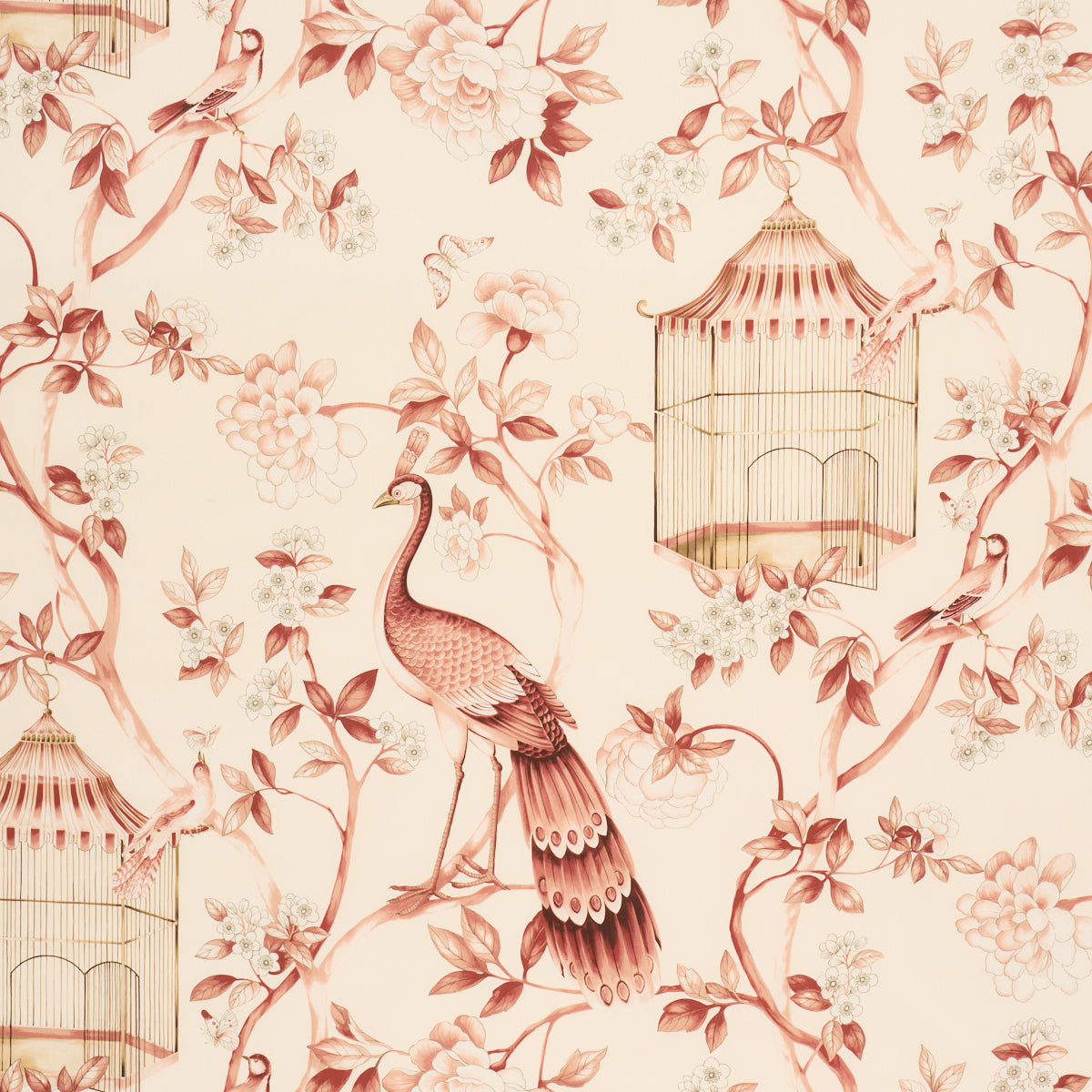 Schumacher | Oiseaux et Fleurs fabric - 173442