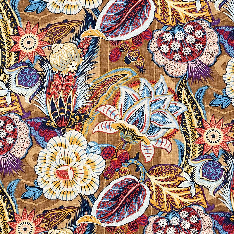 Schumacher | Zanzibar Linen Print fabric - 173520