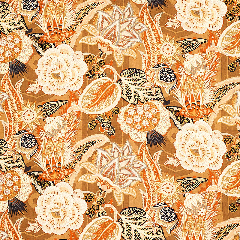 Schumacher | Zanzibar Linen Print fabric - 173522