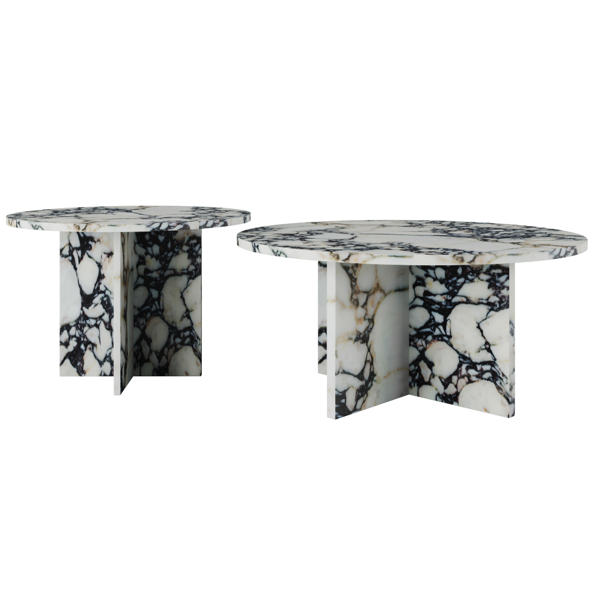 Marble Furniture | Marmo Nest of Tables - Set of Two