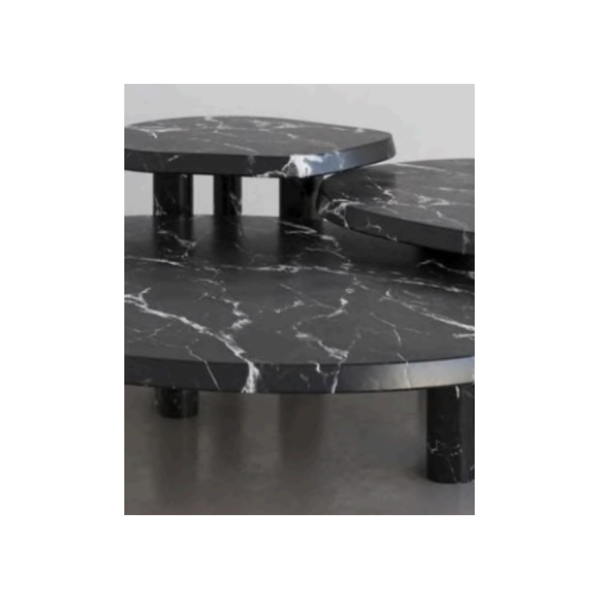 Marble Furniture | Three Musketeers Marble Coffee Table - Set of 3