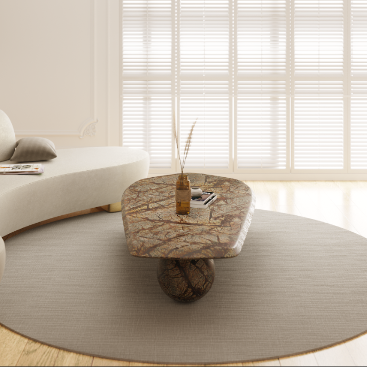 Marble Furniture | Distorted Globe Coffee Table