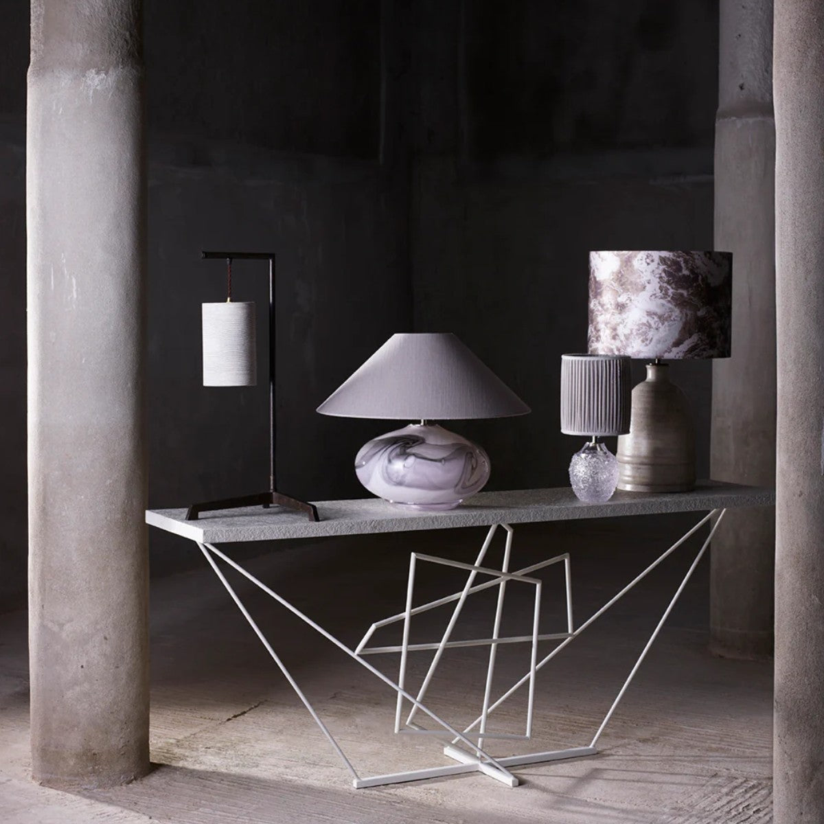 Porta Romana I Rhomboid Console Table