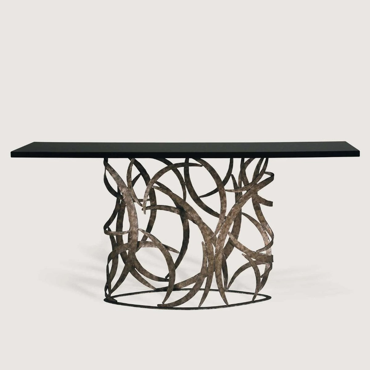 Porta Romana I Elliptical Miro Console Table