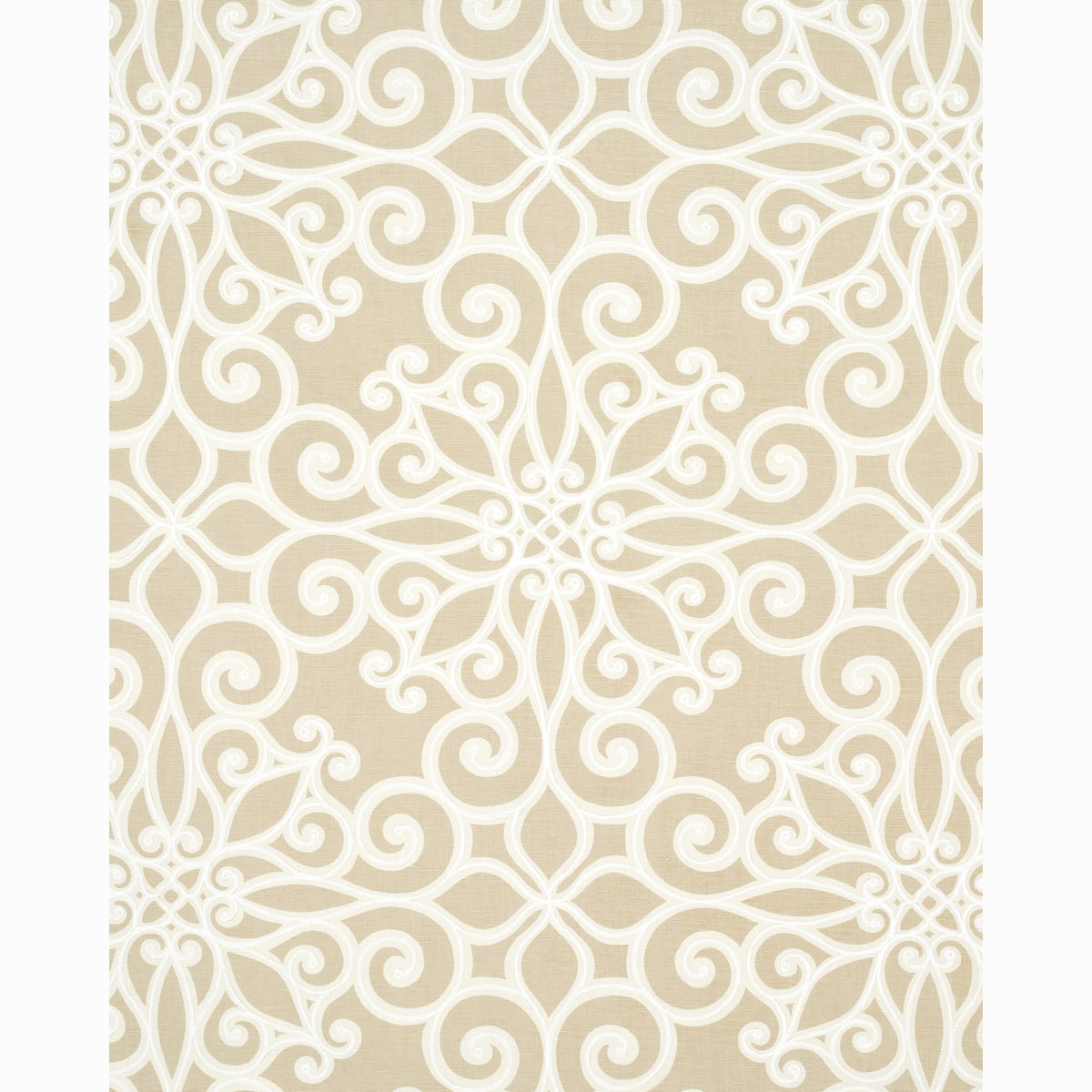 Schumacher | Rosegate Embroidered Print fabric - 174561