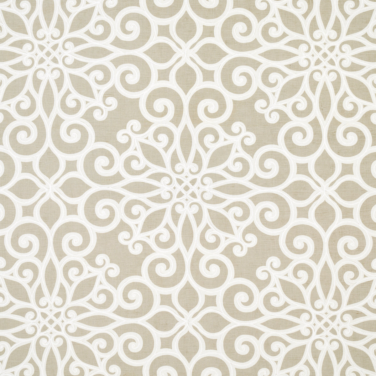 Schumacher | Rosegate Embroidered Print fabric - 174562
