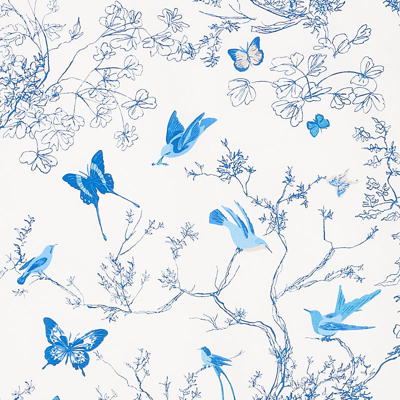 Schumacher | Birds & Butterflies fabric - 174761