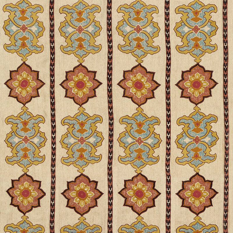 Schumacher | Temara Hand-Embroidered Print fabric - 175181