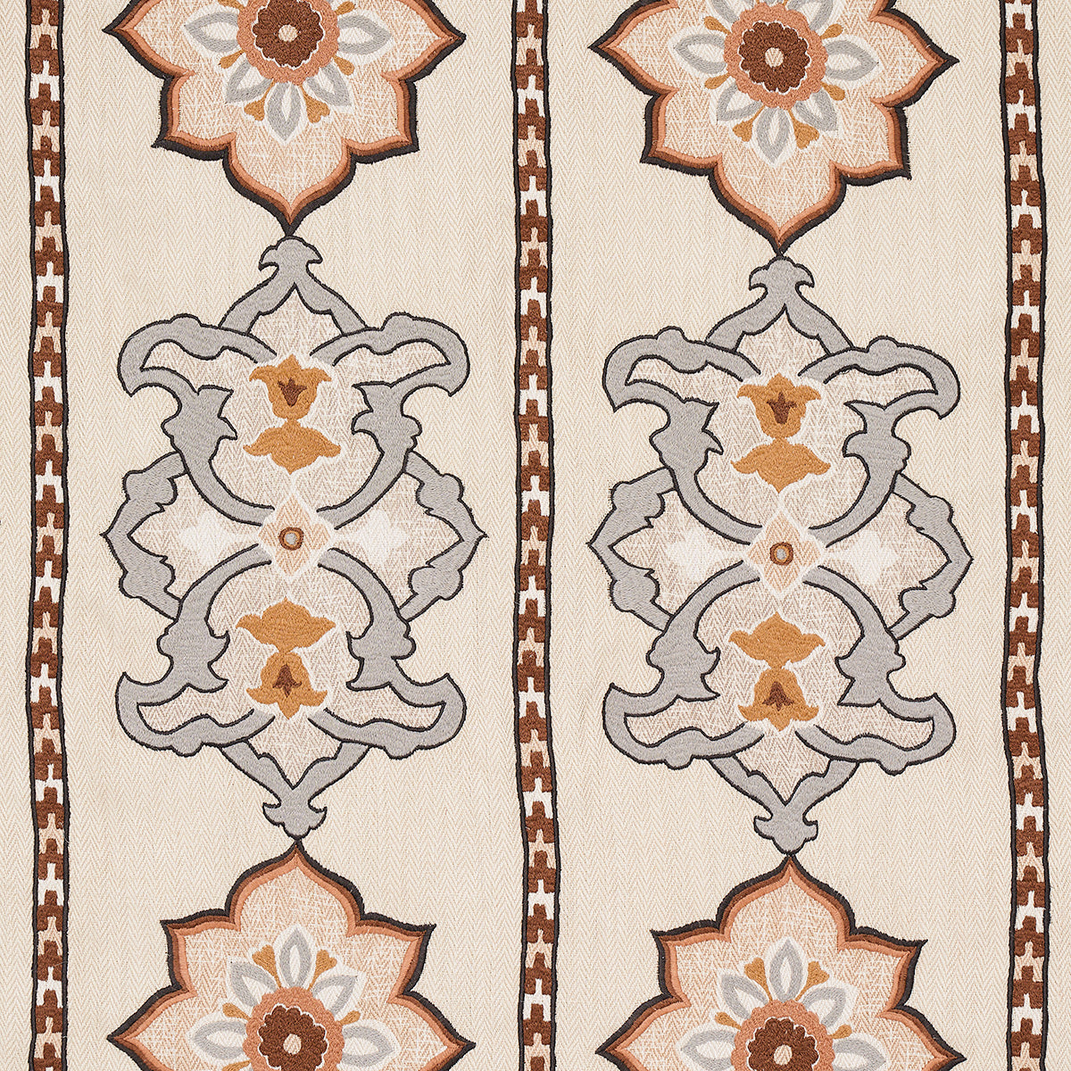 Schumacher | Temara Hand-Embroidered Print fabric - 175182