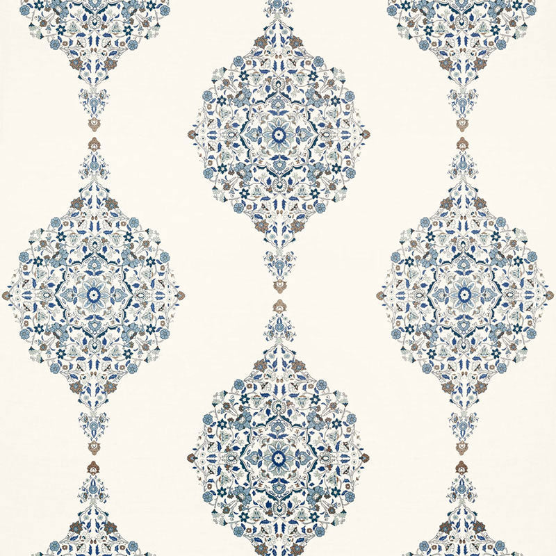 Schumacher | Mehndi Linen Print fabric - 175321