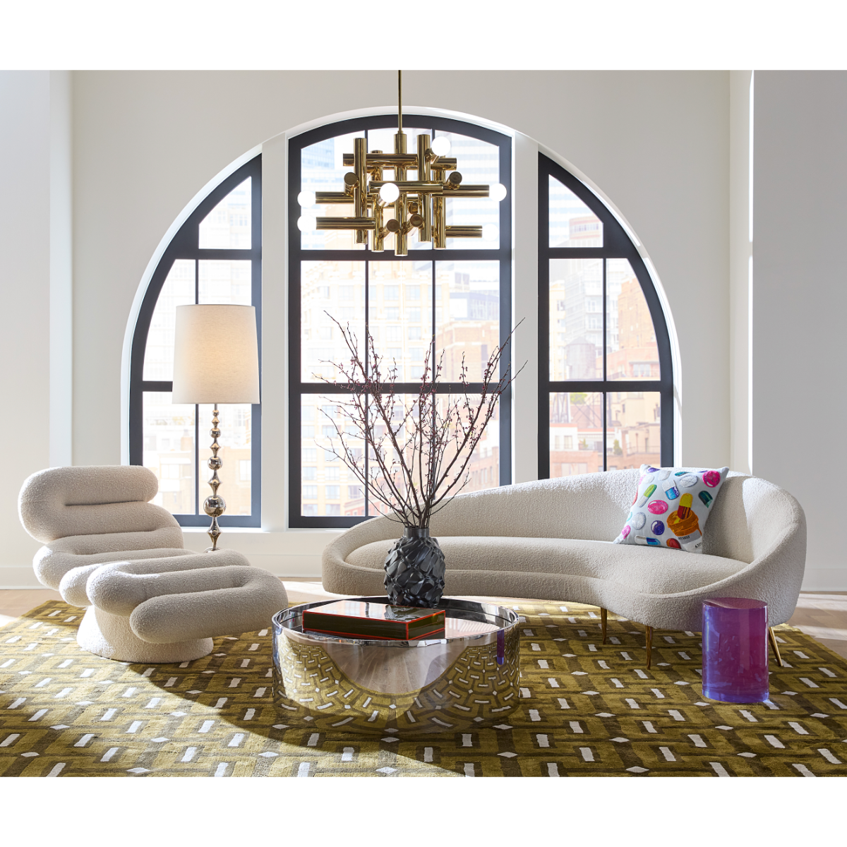 Jonathan Adler | Ether Curved Sofa