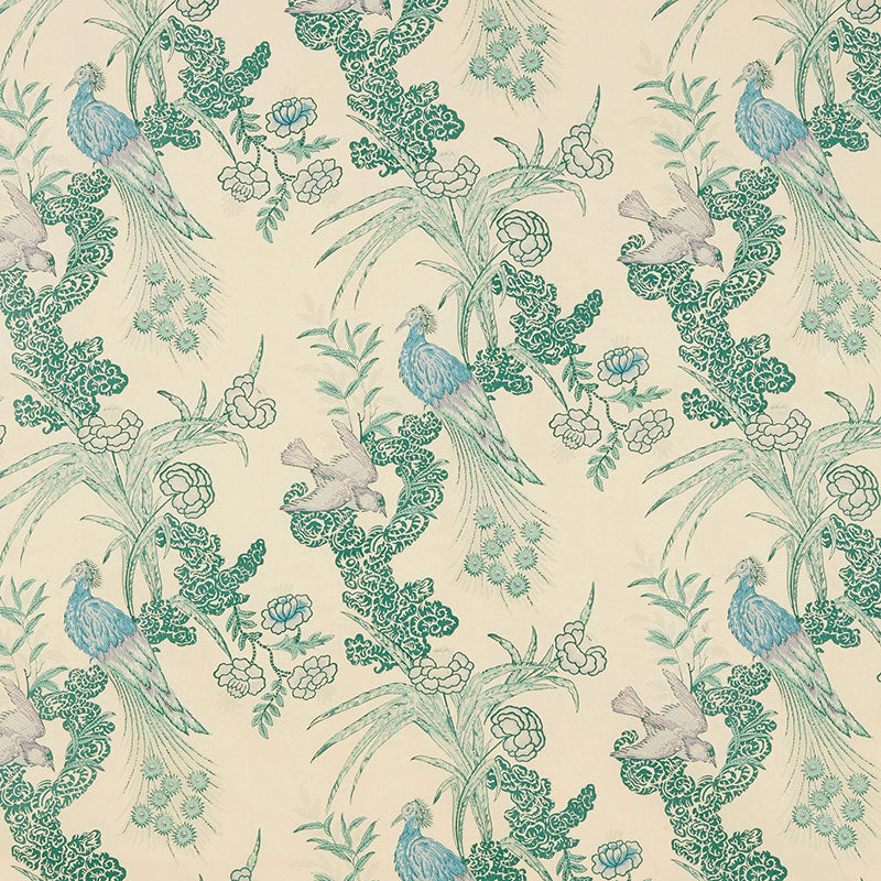 Schumacher | Peacock fabric - 175913
