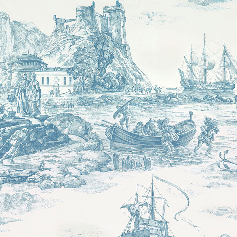 Schumacher | Marine Toile fabric - 176160