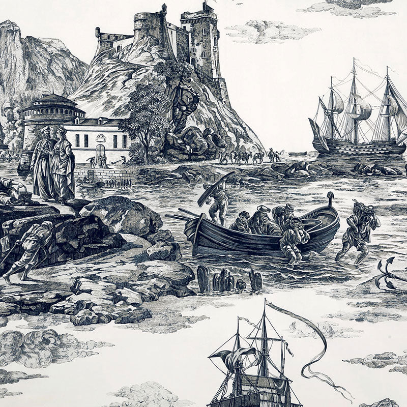 Schumacher | Marine Toile fabric - 176162