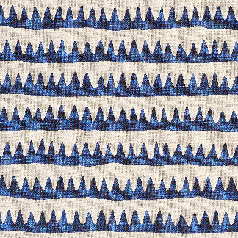 Schumacher | Corfu Hand Printed Stripe fabric - 177970