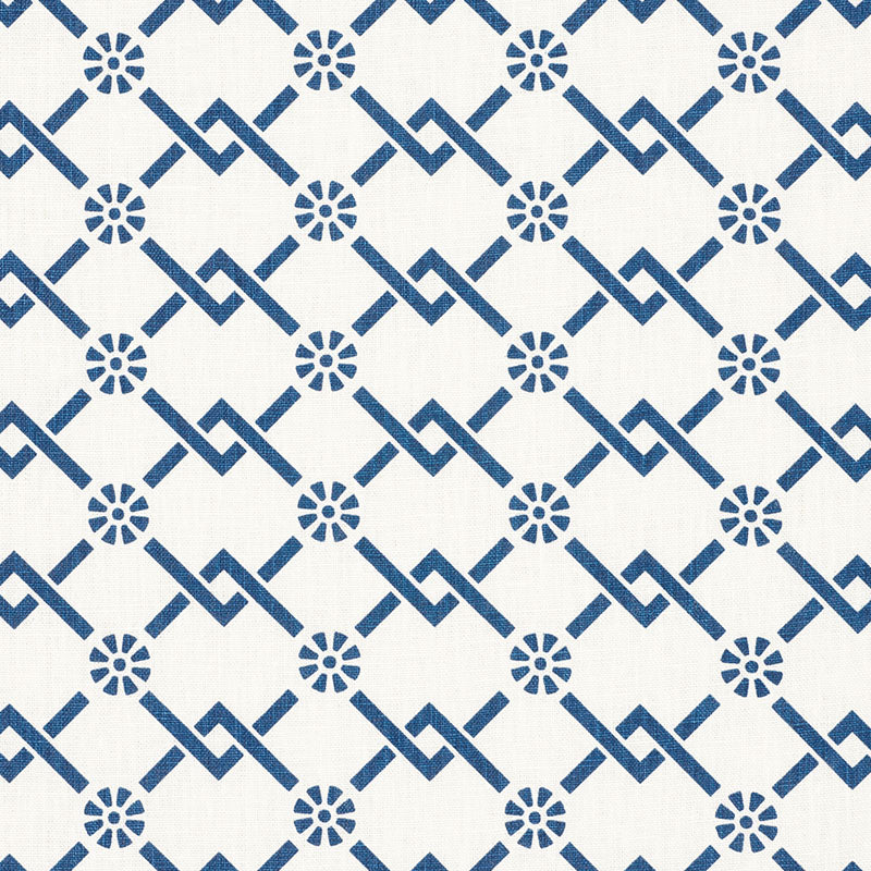 Schumacher | Fretwork Flower fabric - 178310