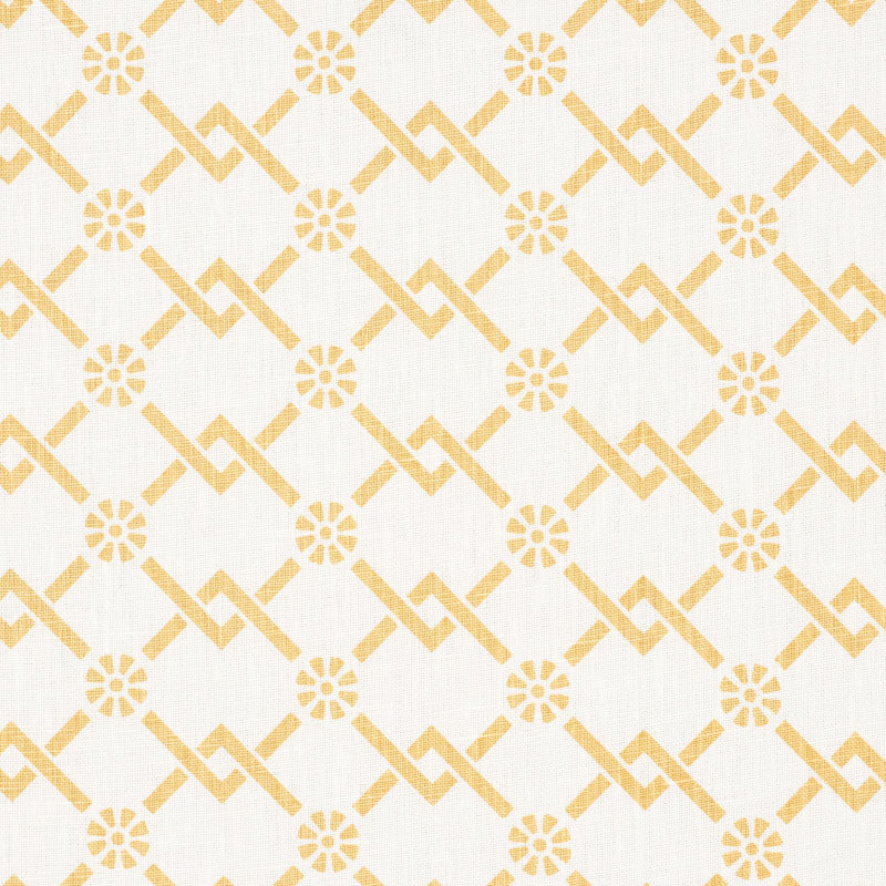 Schumacher | Fretwork Flower fabric - 178311