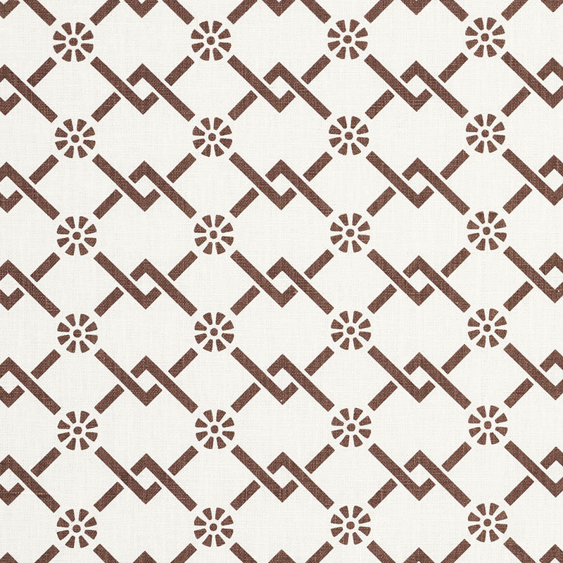 Schumacher | Fretwork Flower fabric - 178312
