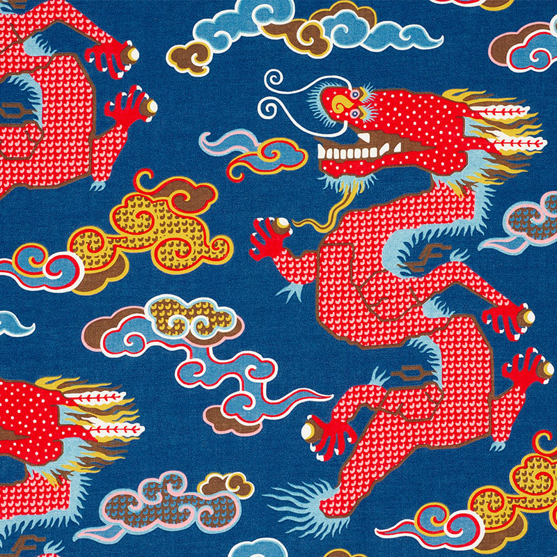 Schumacher | Magical Ming Dragon fabric - 178590